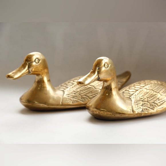 Brass Mid-Century Ducks - Picture 2 of 6